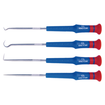 juego ganchos de precision king tony 30914ay 4 piezas 170 mm para taller moto