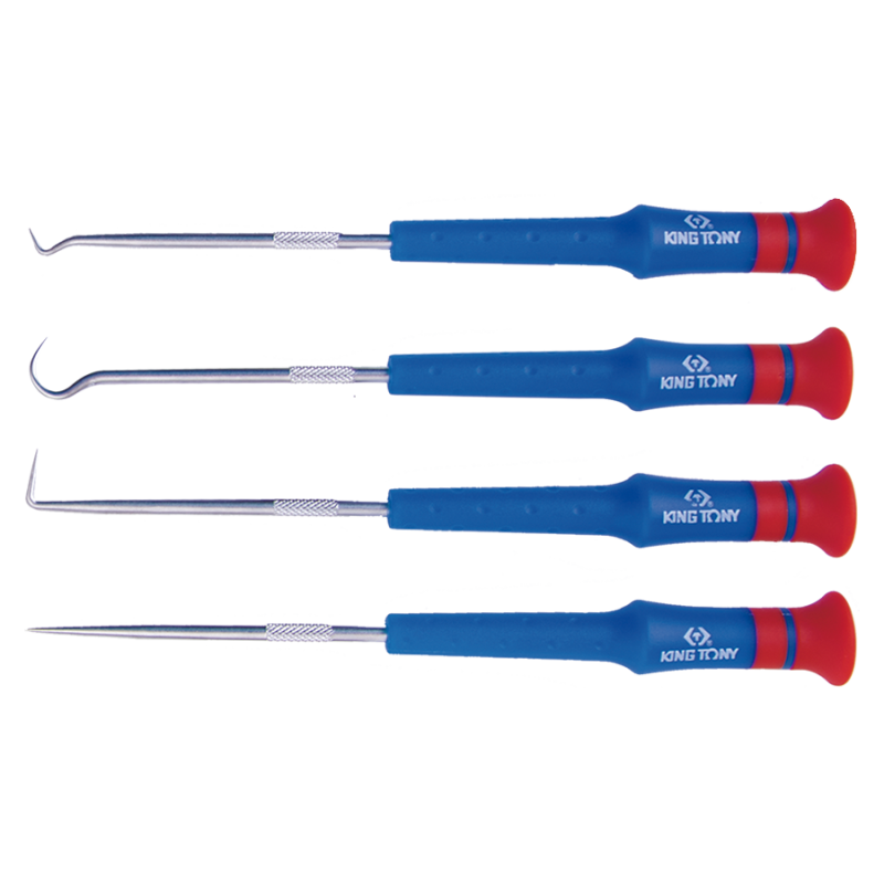 juego ganchos de precision king tony 30914ay 4 piezas 170 mm para taller moto