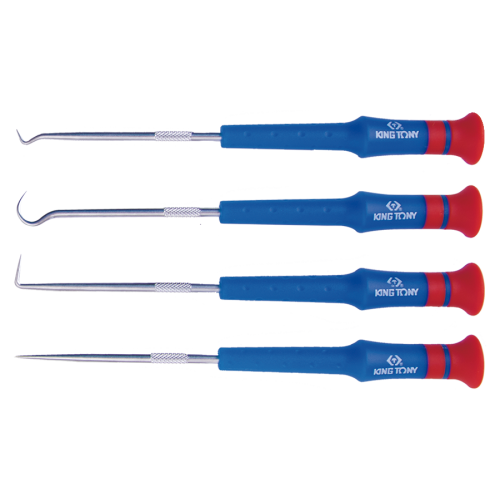 juego ganchos de precision king tony 30914ay 4 piezas 170 mm para taller moto