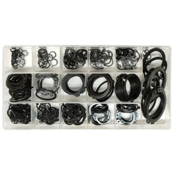 surtido circlips externos toolhub 9821 para ejes ranurados 300 pzs