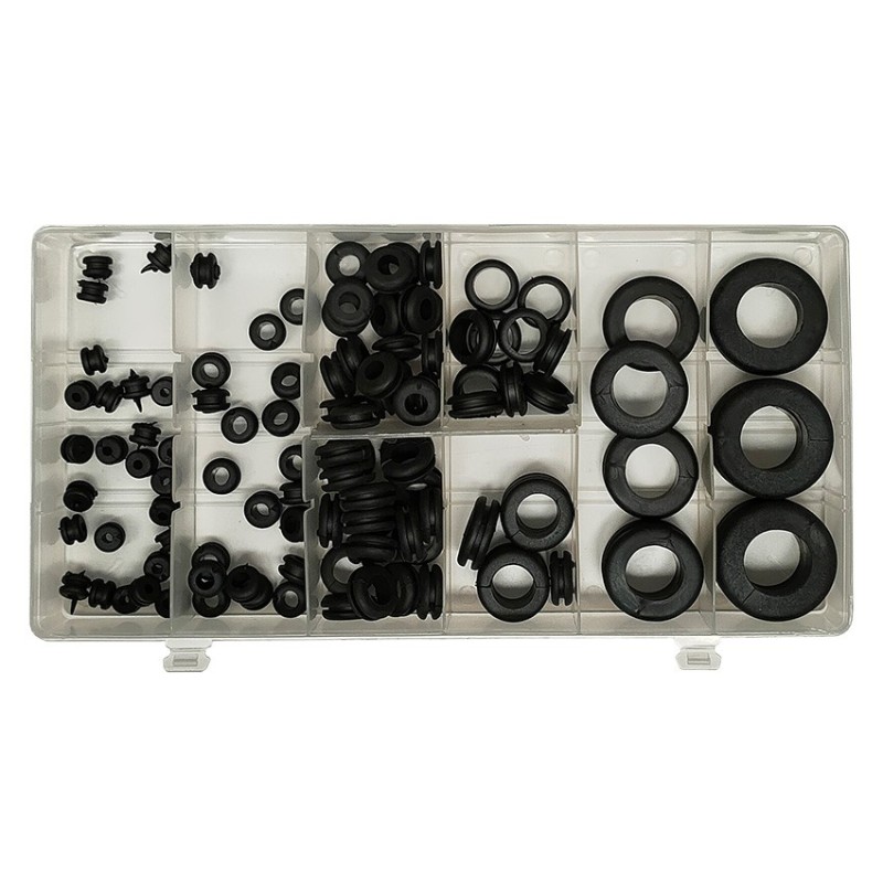 surtido de ojales de goma toolhub 9836 pasamuros electricos 110 pzs