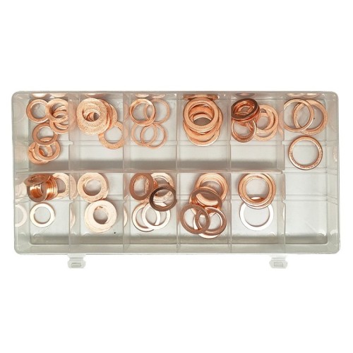 surtido arandelas de cobre para carter toolhub 9830 100 pzs