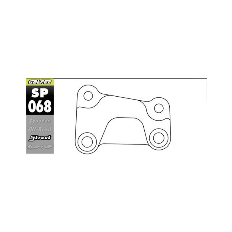 soporte pinza freno galfer sp068 disco sobredimensionado 320 mm harley davidson delantera