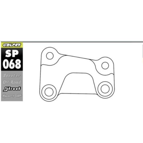 soporte pinza freno galfer sp068 disco sobredimensionado 320 mm harley davidson delantera