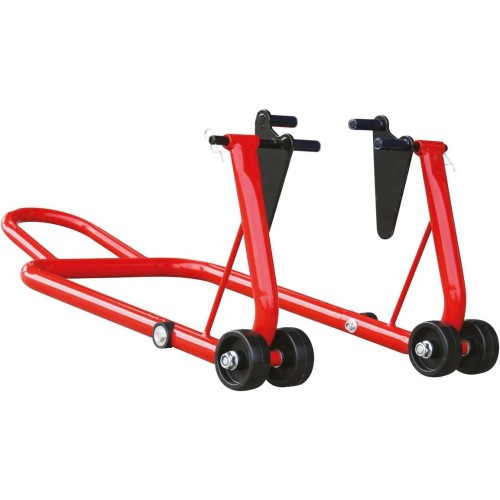 caballete universal para moto rz tools 200023 delantero y trasero ajustable 200 kg