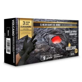 guante de nitrilo diamantado 9980 volcano negro 100 unidades 2