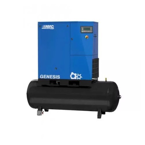 compresor de tornillo abac 4152025548 genesis 15 de 10 bar con deposito de 500 l