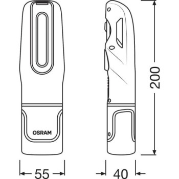 lampara de inspeccion led osram ledil402 ledinspect max500 recargable con luz uv 500 lm 2