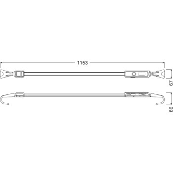 lampara led bajo capo osram ledil415 recargable extensible 1200 lm 2