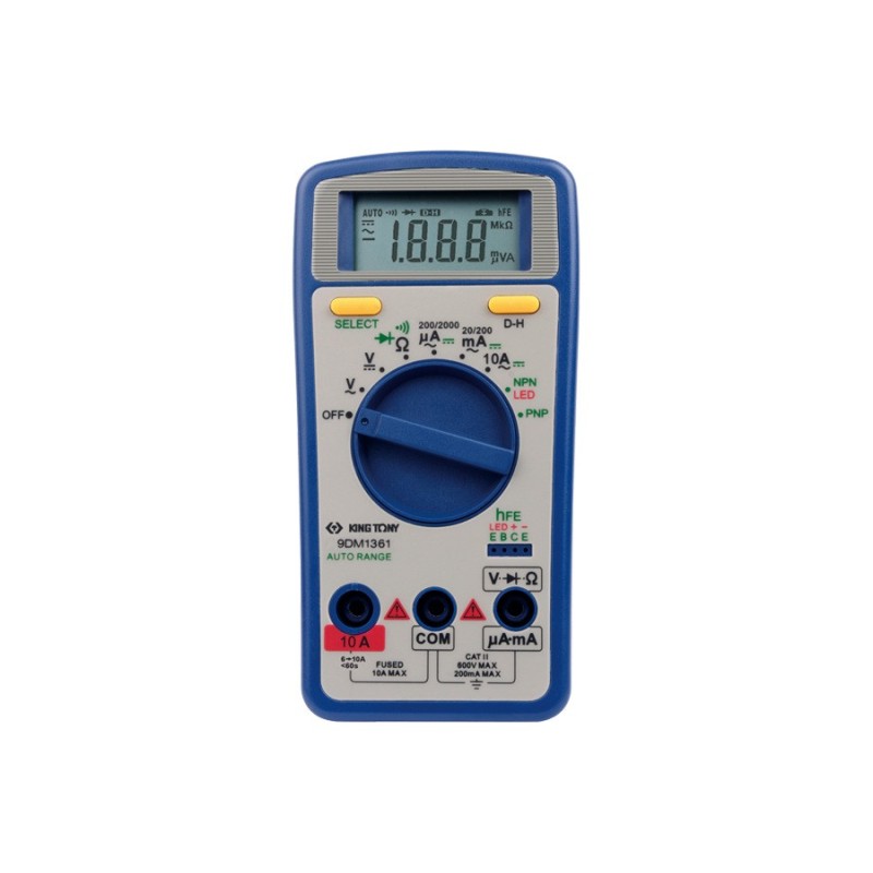 multimetro digital king tony 9dm1361 auto rango ac dc