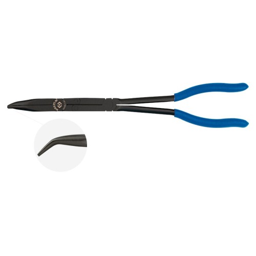 alicate extralargo acodado de punta semirredonda y doble articulacion king tony 633913c