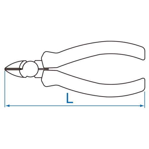 alicate de corte diagonal king tony 621106