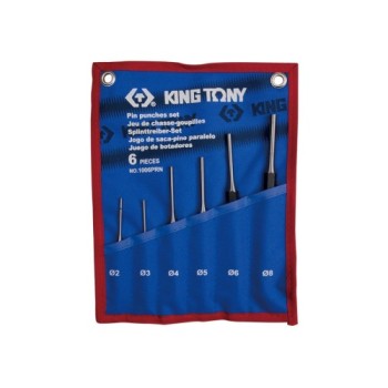 juego de botadores king tony 1006prn 6 piezas o2 8 mm con estuche