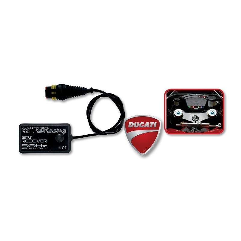 receptor gps laptimer pz racing de500 desmotronic plug and play para ducati