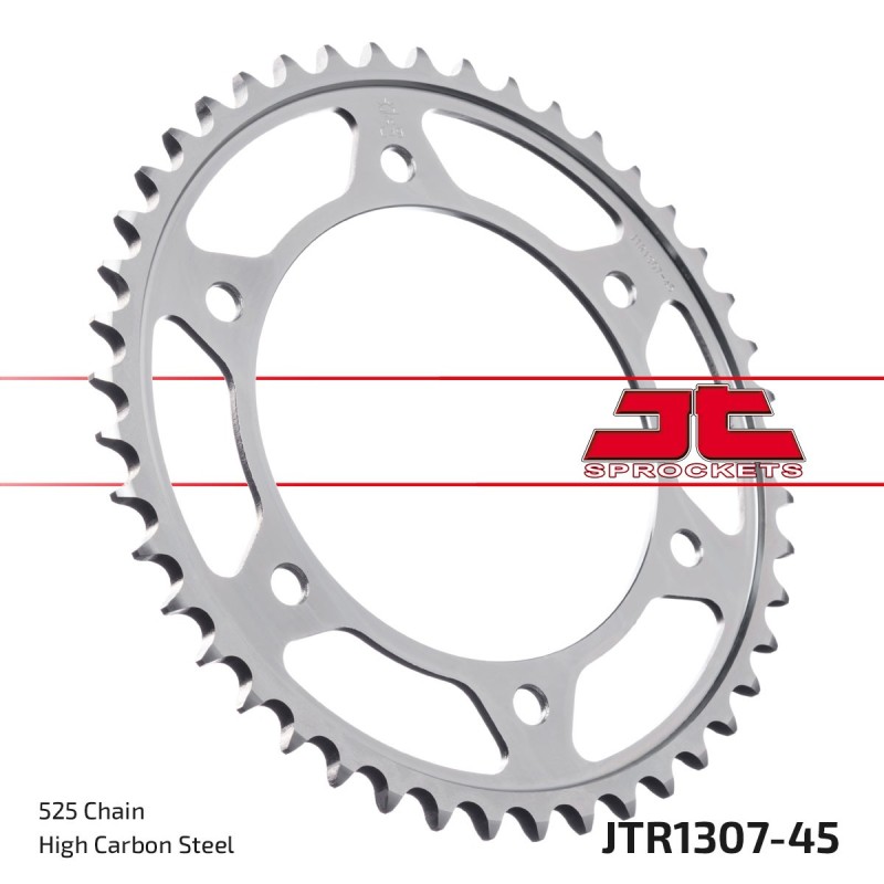 corona moto jt sprockets de acero de 45 dientes jtr1307 45 jts