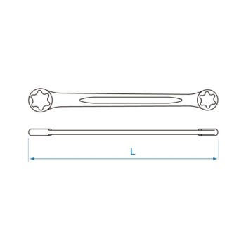 llave de estrella recta torx e10xe12 king tony 19201012 2