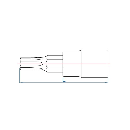 vaso con punta torx y t 10 y cuadradillo de 1 4 pulgadas king tony 203310