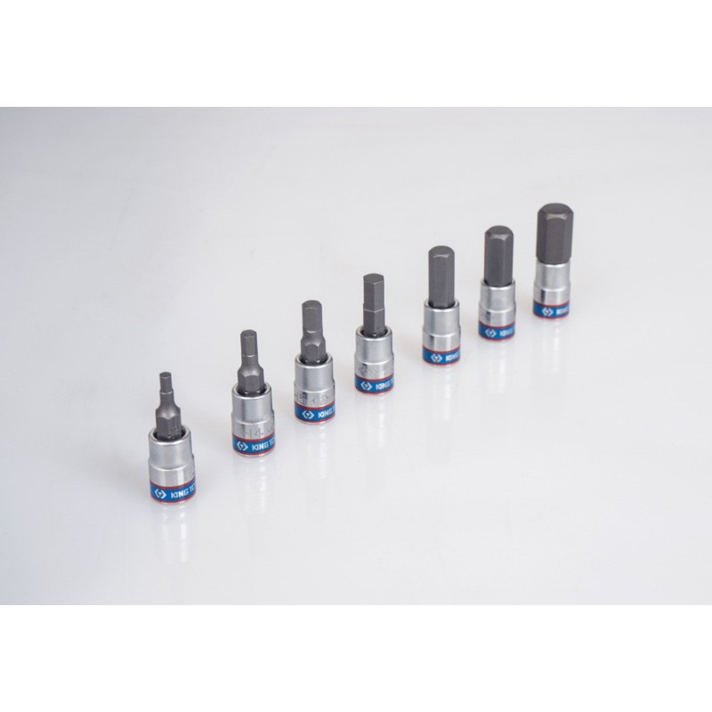 vaso con punta hexagonal 3mm y cuadradillo de 1 4 pulgadas king tony 203503