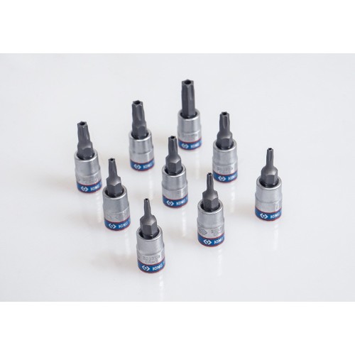 vaso con punta torx t20 inviolable y cuadradillo de 1 4 pulgadas king tony 203720