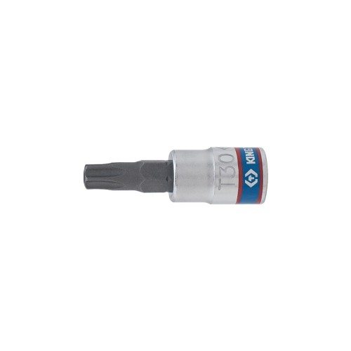 vaso con punta torx t30 inviolable y cuadradillo de 1 4 pulgadas king tony 203730