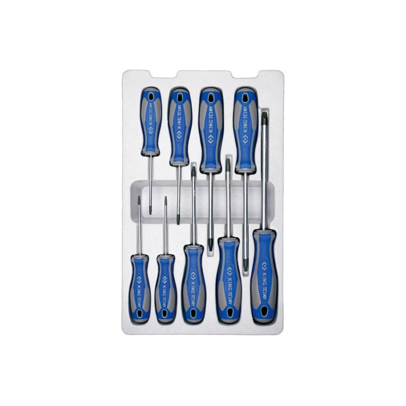 juego de 9 destornilladores torx king tony 30319pr