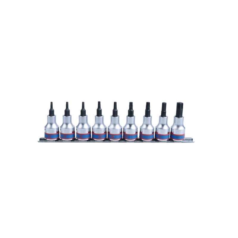 juego de 9 vasos con punta y cuadradillo de 1 2 pulgadas sobre carril king tony 4109pr10