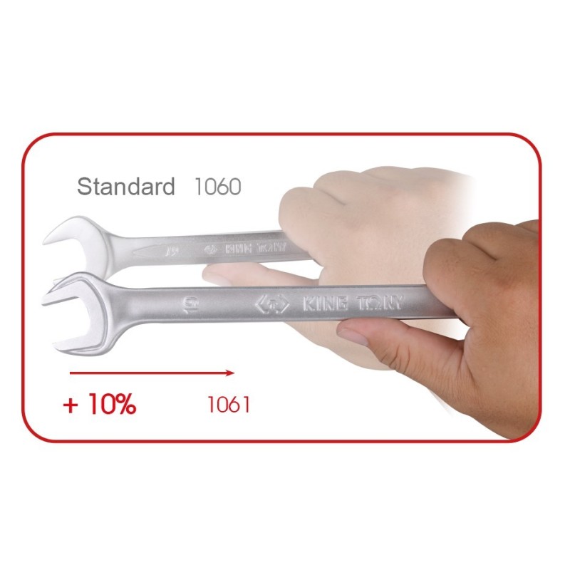 llave mixta larga 17 mm king tony 106117 72 dientes din 3113