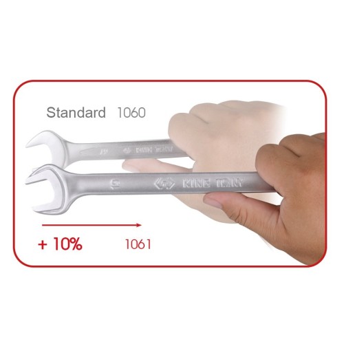 llave mixta larga 17 mm king tony 106117 72 dientes din 3113