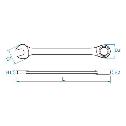llave rapida king tony 13 mm 373113m