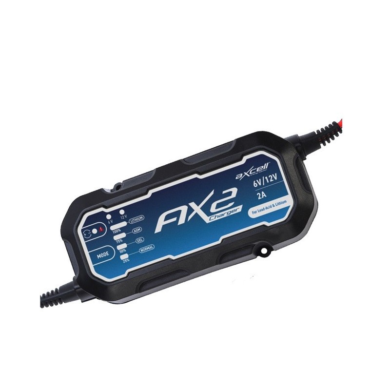 cargador de baterias de moto inteligente axcell 200289