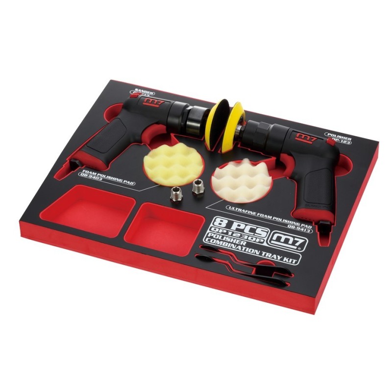 kit para restauracion de faros m7 qp123aqp04 con lijadora y pulidora 8 piezas