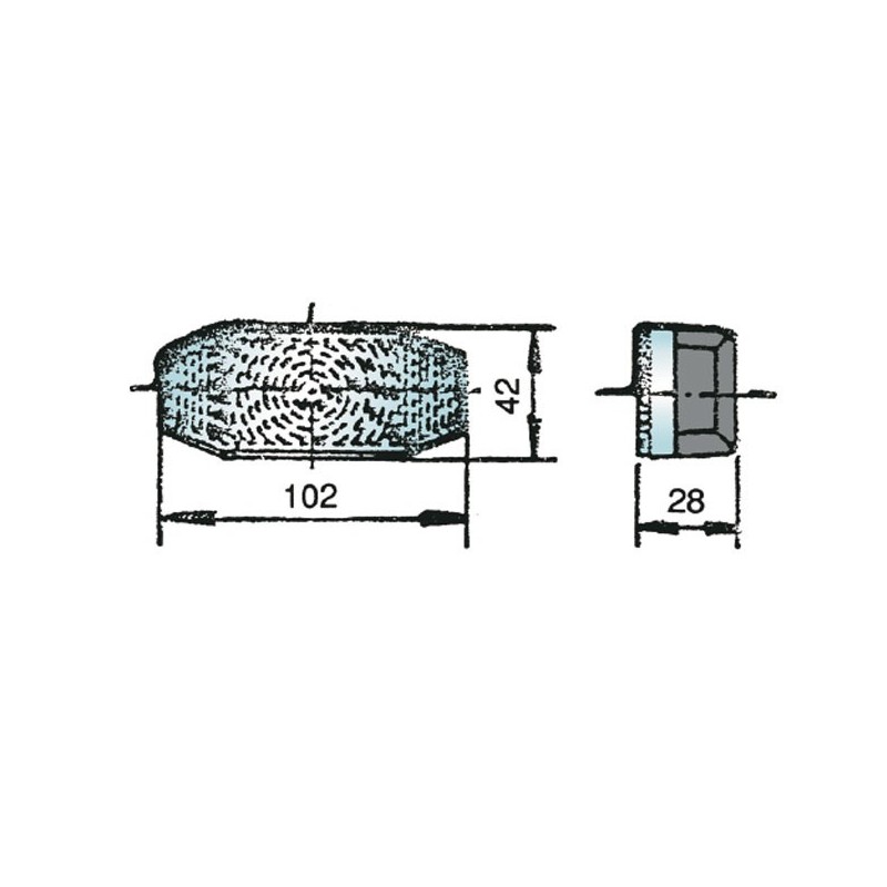 luz de posicion rinder 801 delantera incolora 12 24 v