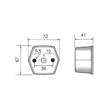 luz de posicion rinder 894 delantera incolora 12 24 v 2