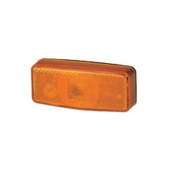 luz de posicion lateral rinder 17000 ambar con catadioptrico 12 24 v