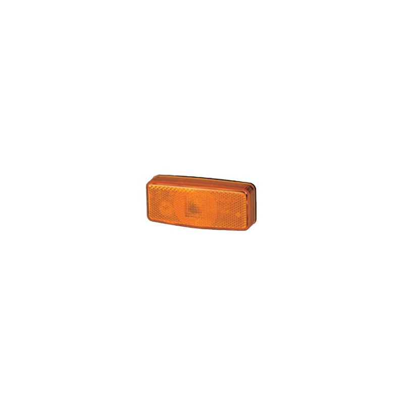 luz de posicion lateral rinder 17000 ambar con catadioptrico 12 24 v