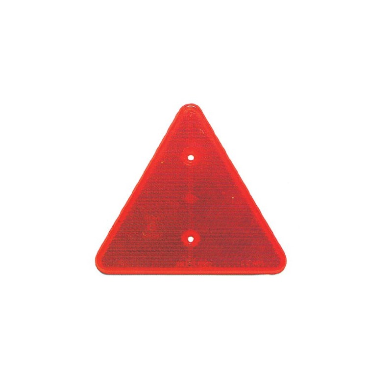 catadioptrico rinder 764r rojo triangular con dos agujeros