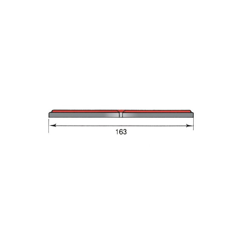catadioptrico rinder 764r rojo triangular con dos agujeros