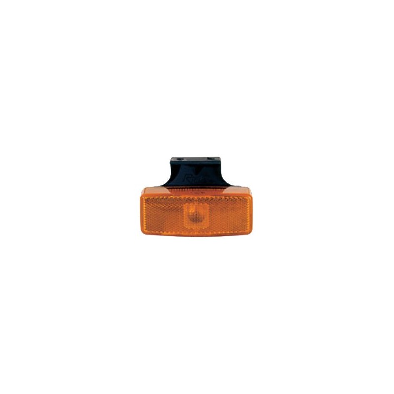 luz de posicion lateral rinder 17200 ambar con escuadra y catadioptrico