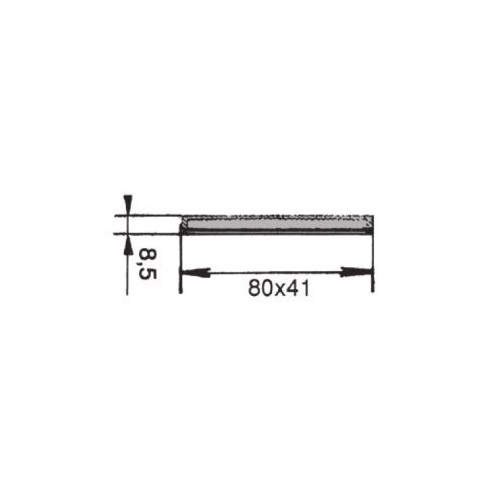 catadioptrico rinder 705r rojo adhesivo 80 x 41 mm