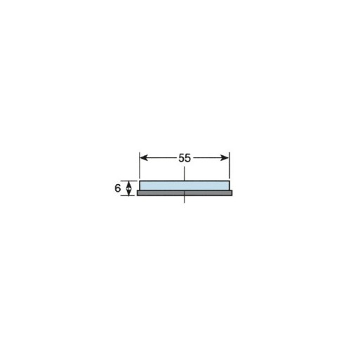 catadioptrico rinder 745a ambar adhesivo de 55 mm