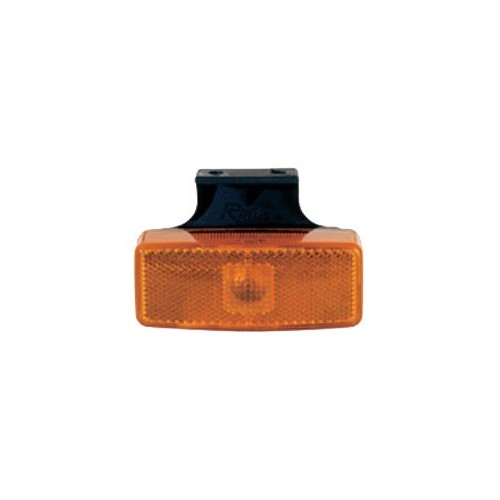 luz de posicion lateral rinder 17210 ambar con escuadra invertida y catadioptrico