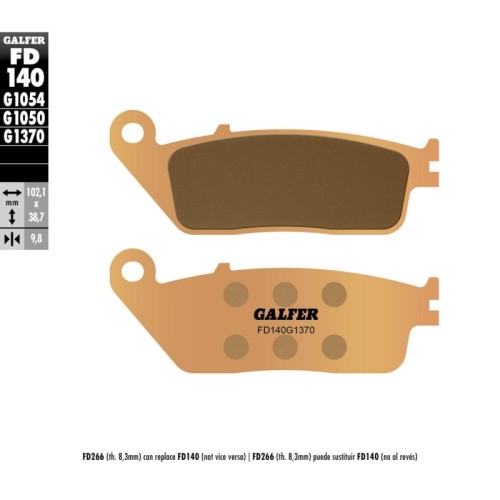 pastillas de freno moto galfer sinter street fd140