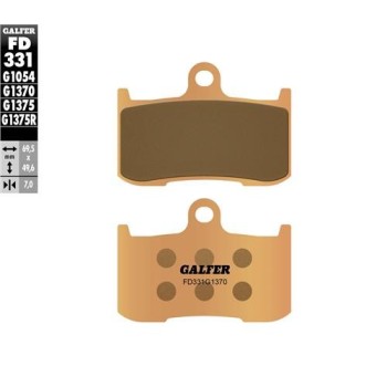 pastillas de freno moto galfer sinter street fd331