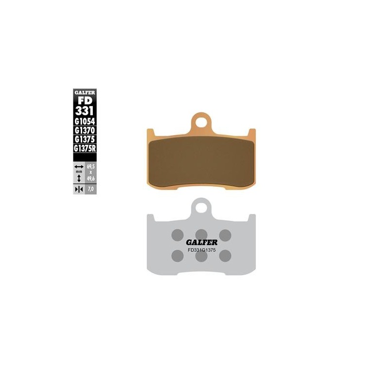 pastillas de freno moto galfer sinter sport fd331g