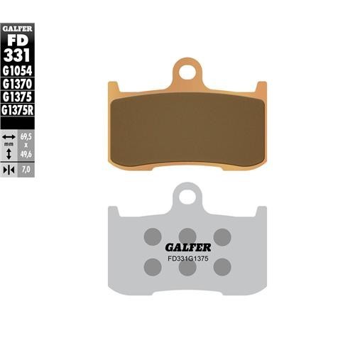 pastillas de freno moto galfer sinter sport fd331g
