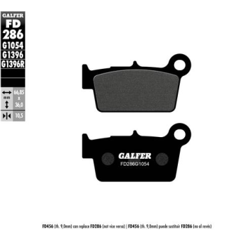 pastillas de freno moto galfer semi metal fd286g10