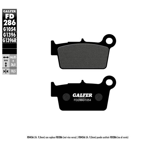 pastillas de freno moto galfer semi metal fd286g10