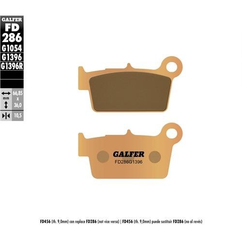 pastillas de freno moto galfer sinter offroad fd28