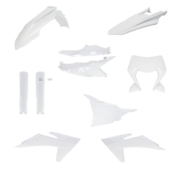 kit completo de plasticos acerbis 0026809 030 ktm exc exc f 125 500 blanco