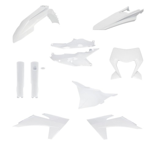 kit completo de plasticos acerbis 0026809 030 ktm exc exc f 125 500 blanco